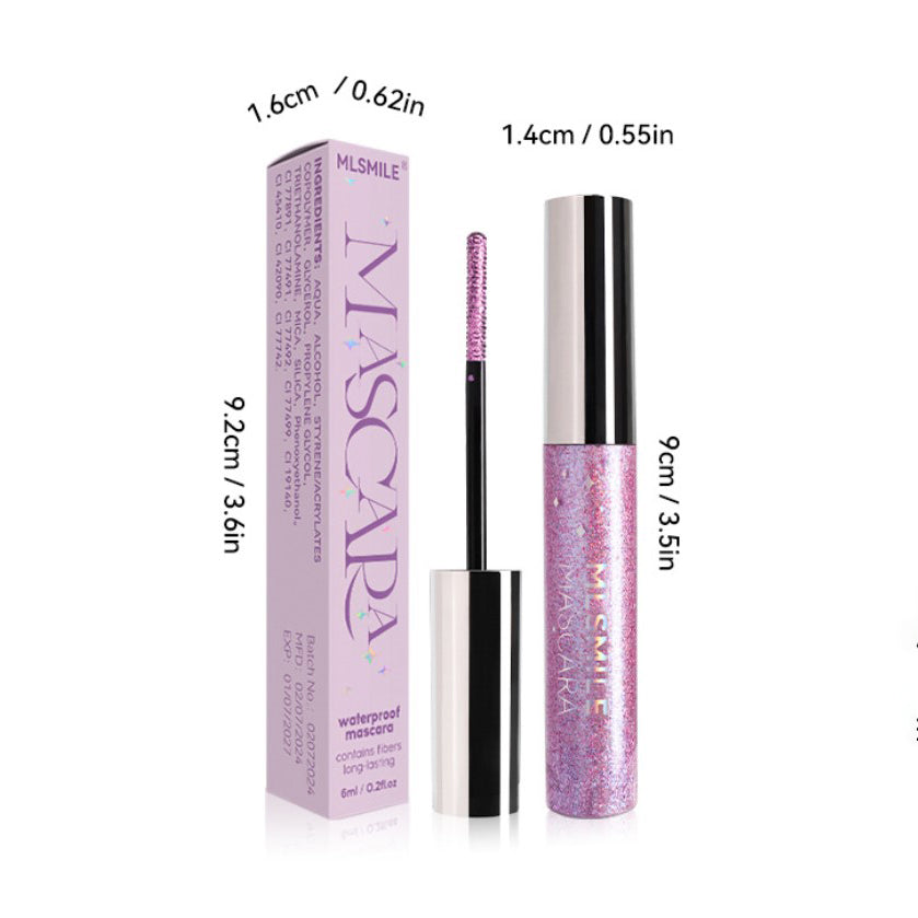 Rímel de Colores Holybook – Brillo Perlado, Waterproof y Perfecto para Looks de Fiesta(Mayoreo)