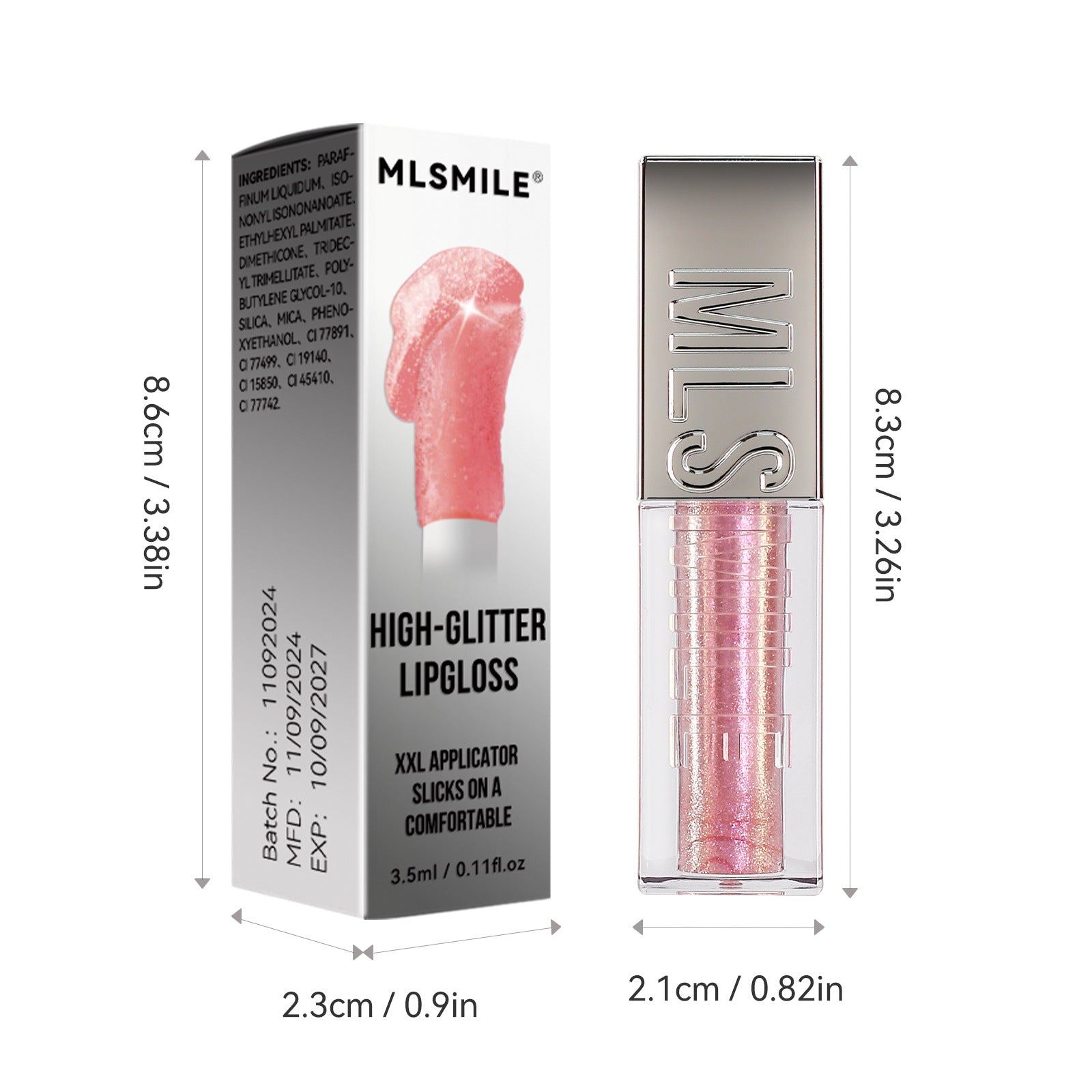 Textura del gloss Holybook – brillo espejo con fórmula nutritiva y ligera