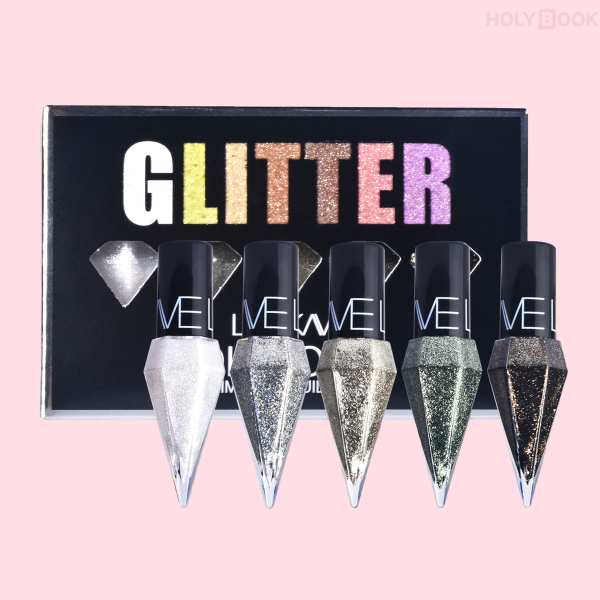 Delineador de ojos colorido cristalino impermeable de secado rápido (Envío Inmediato)