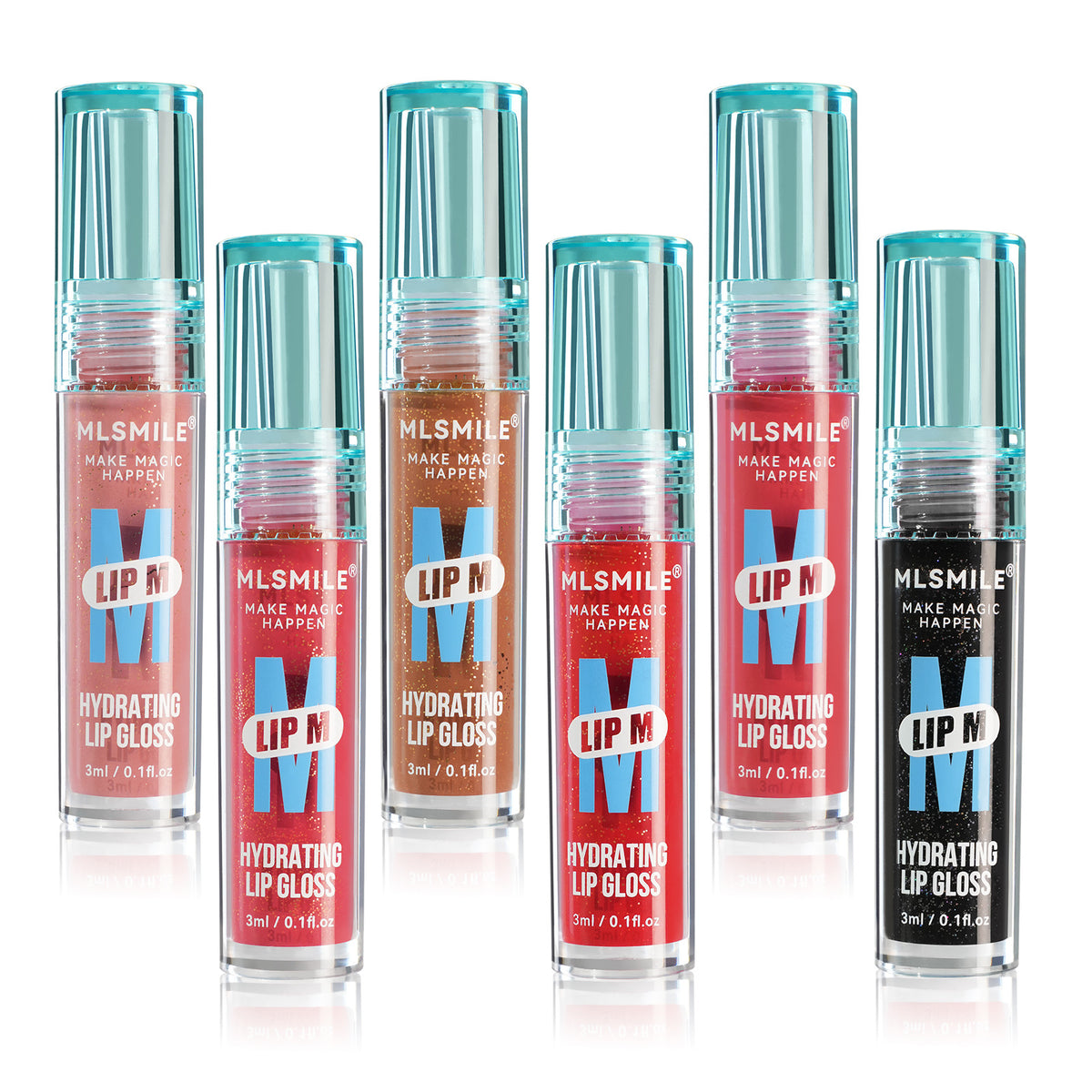 Labial líquido Holybook con brillo perlado – 6 tonos metálicos de alta duración y sin transferencia