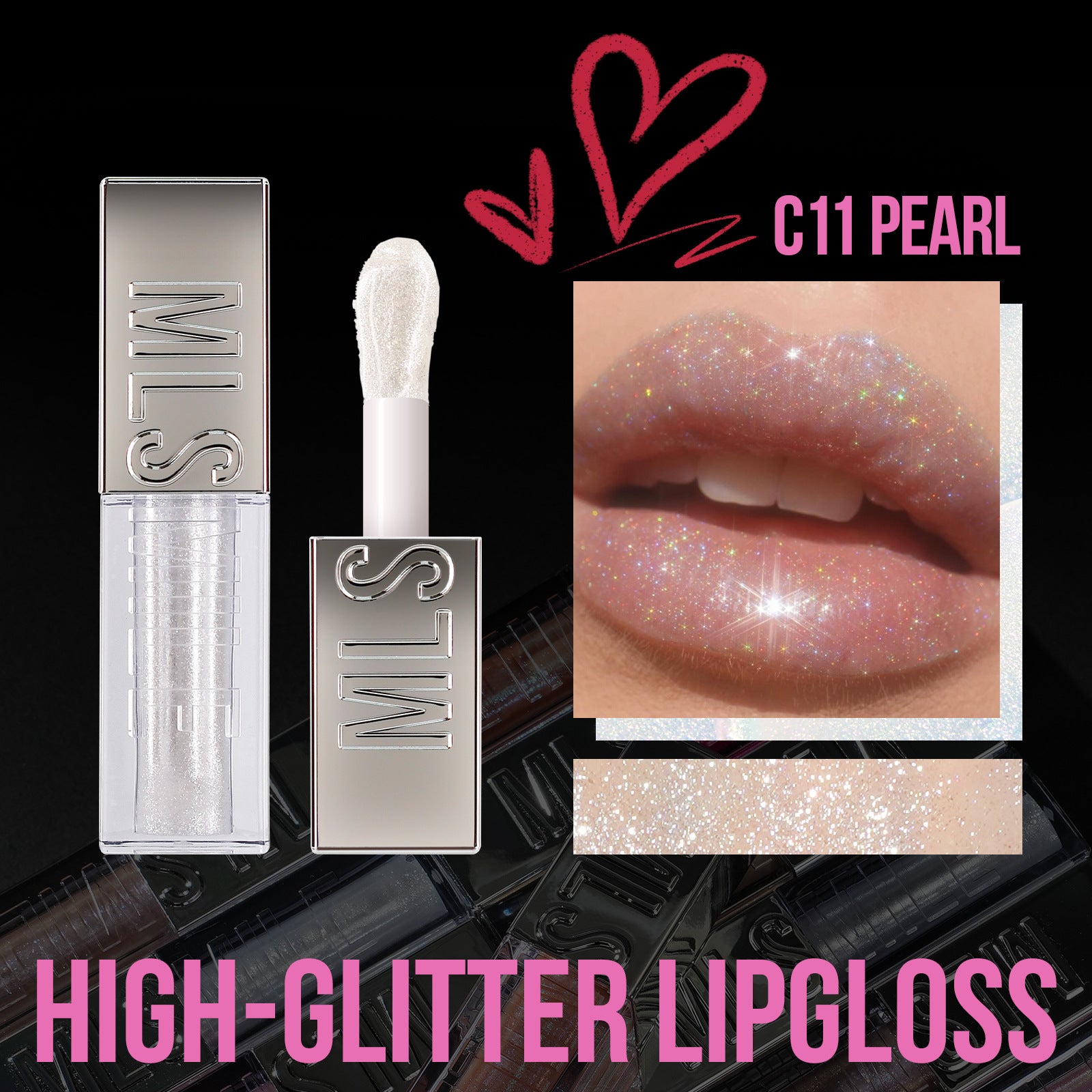 Brillo labial transparente Holybook – gloss universal con efecto cristal brillante