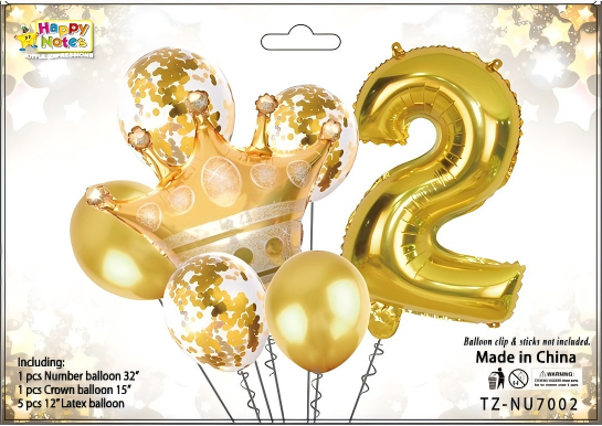 Corona metálica decorativa para cumpleaños infantil Holybook
