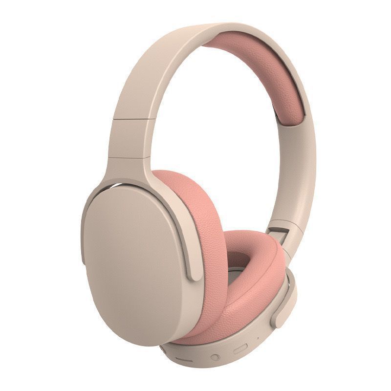 Audífonos bluetooth naranja pastel – estilo moderno y cómodo para música y estudio