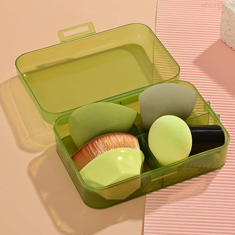 Brochas de Maquillaje Esponja Cosmética 4 ColoresPincel Mágico Húmedo y SecoHuevos de Belleza (Envío Inmediato)