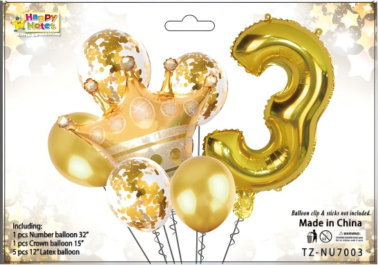 Corona metálica decorativa para cumpleaños infantil Holybook