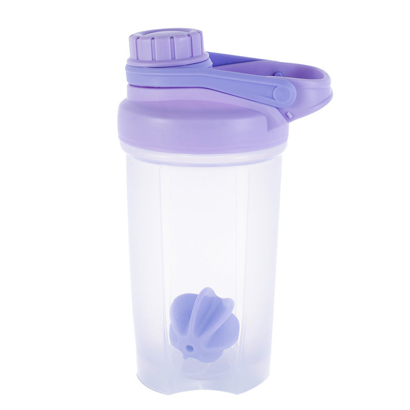 Botella morada para gym 500ml con sticker removible de Kuromi – estilo y nutrición