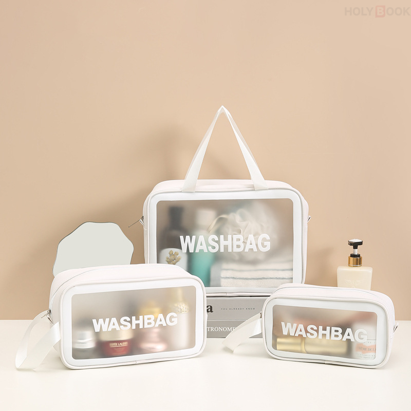6 Pcs Neceser para Hombre y Mujer-Bolsa de Maquillaje Impermeable para Viaje(Mayoreo)
