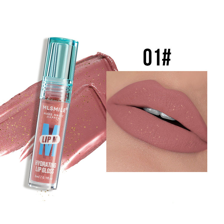 Labial Holybook tono nude perlado – brillo sutil con acabado metálico y natural