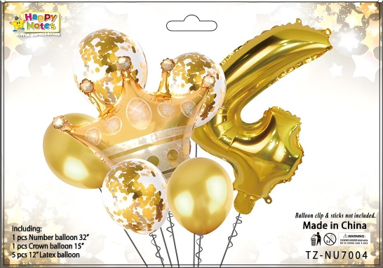 Corona metálica decorativa para cumpleaños infantil Holybook