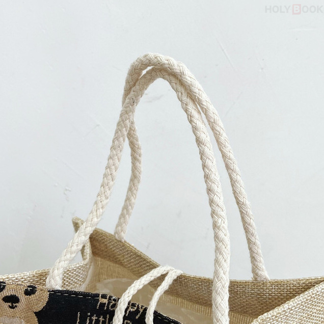 Bolsa de Almuerzo Linda Bolso de Mano de Algodón y Lino(Mayoreo)