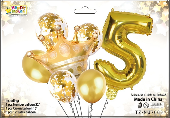 Corona metálica decorativa para cumpleaños infantil Holybook