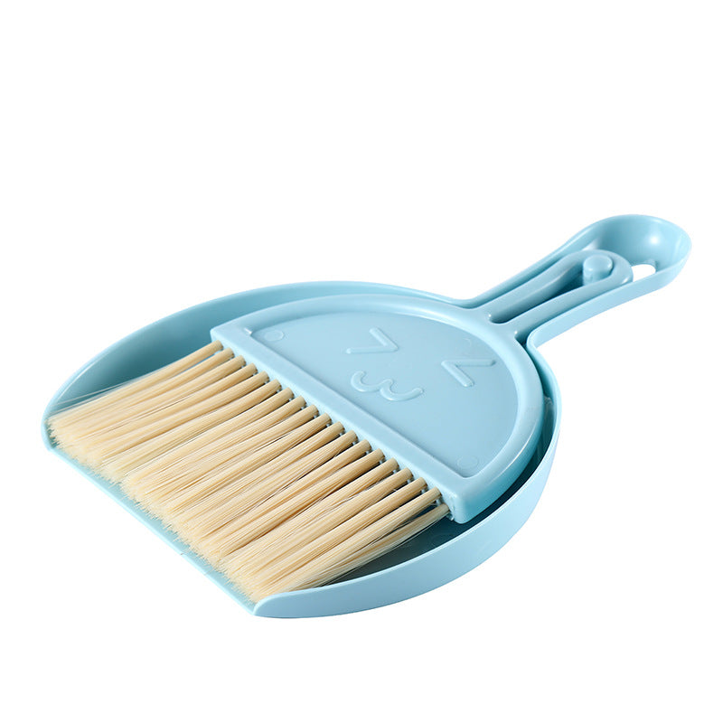 Cepillo de escritorio azul Holybook – kit compacto de limpieza con recogedor