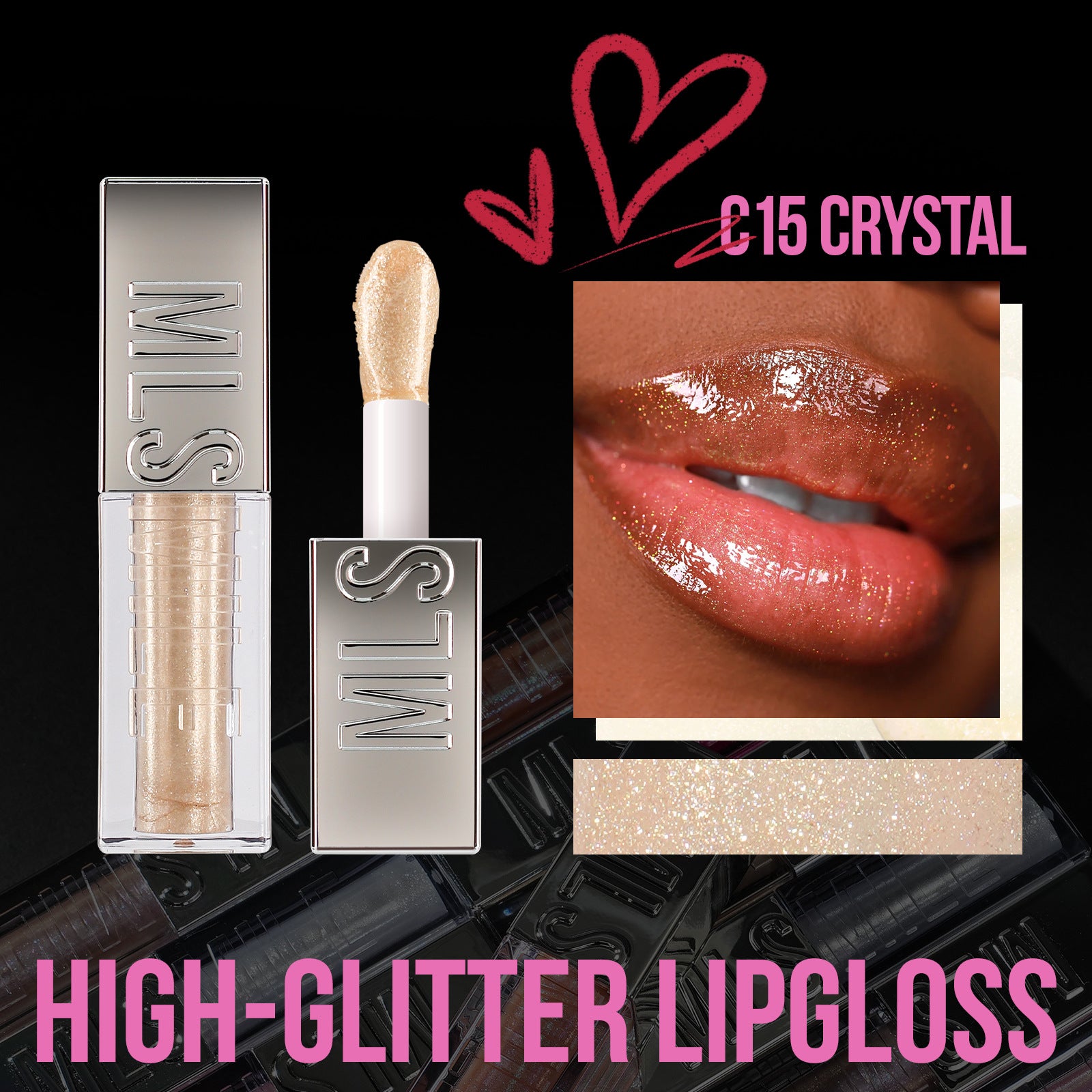 Brillo labial Holybook con efecto espejo – gloss hidratante y nutritivo en 6 tonos