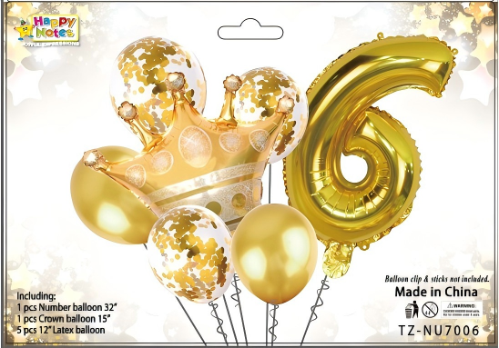 Corona metálica decorativa para cumpleaños infantil Holybook
