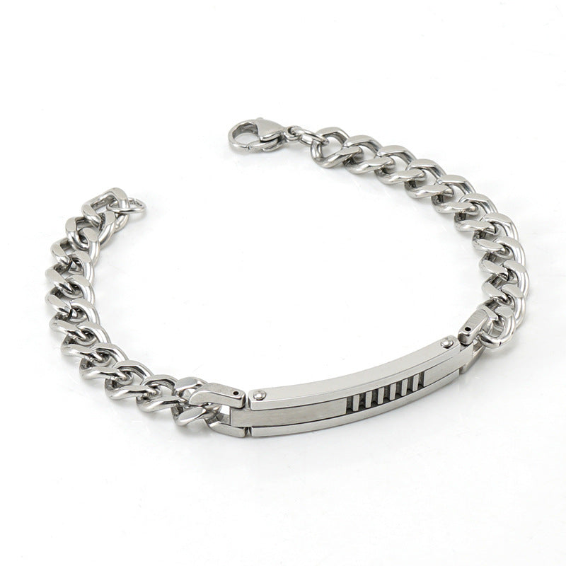 Pulsera de titanio para hombre Holybook – diseño minimalista y moderno