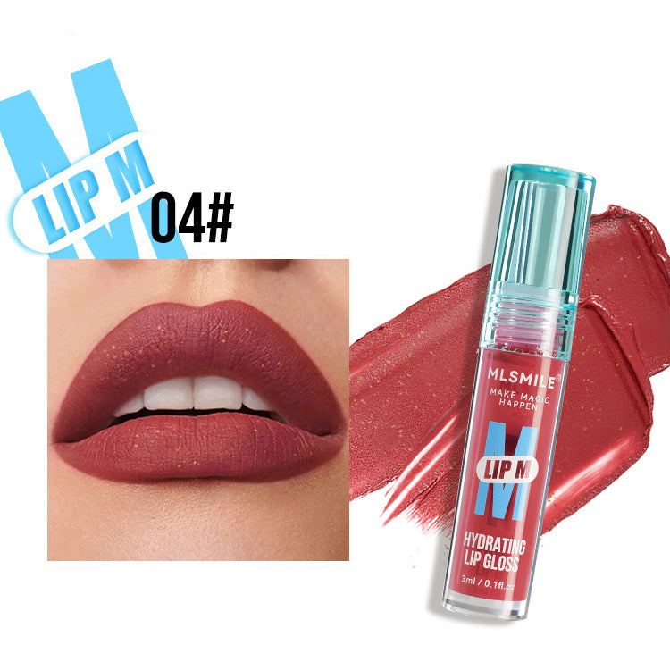 Brillo labial Holybook tono vino – labial líquido elegante con destellos perlados