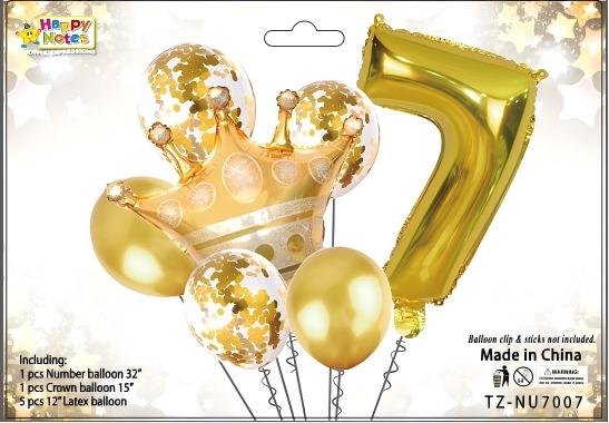Corona metálica decorativa para cumpleaños infantil Holybook