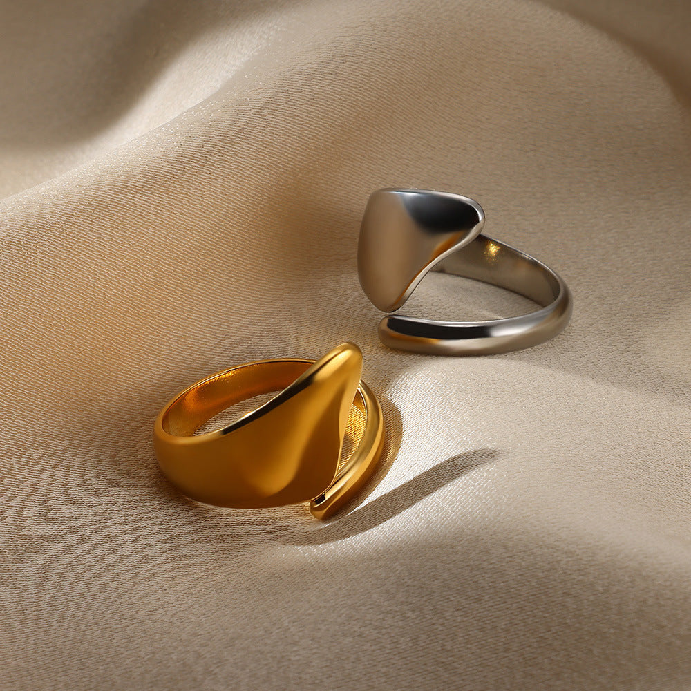 Anillos de moda de acero inoxidable – joyería moderna para hombre y mujer