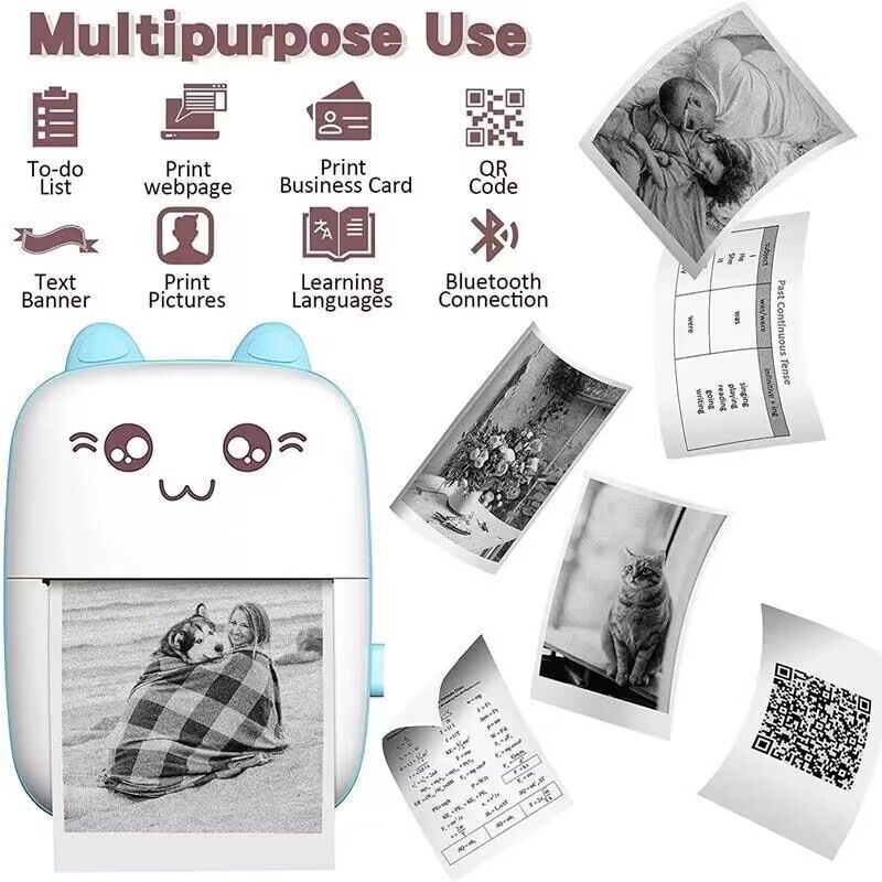 Impresora Térmica Portátil Holybook – Mini, Inalámbrica y Sin Tinta para Fotos y Apuntes(Mayoreo)