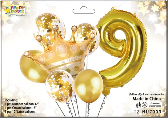 Corona metálica decorativa para cumpleaños infantil Holybook