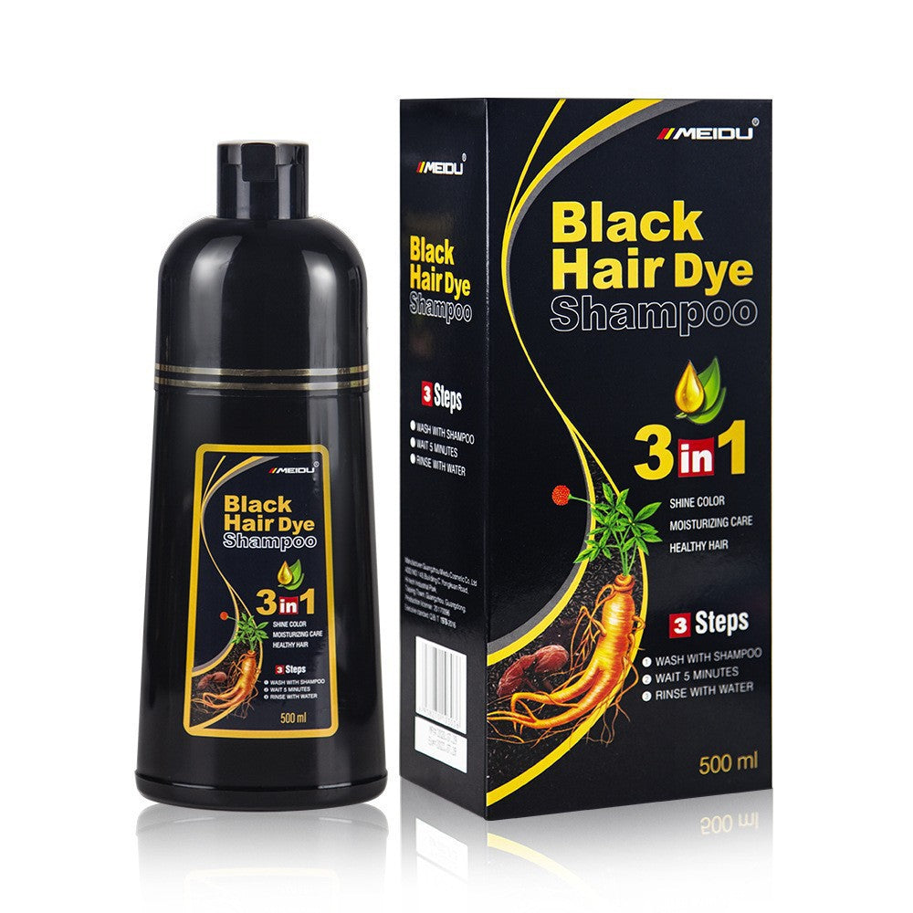 Tinte Negro en Espuma 2 en 1 – Cubre Canas y Cuida tu Cabello
