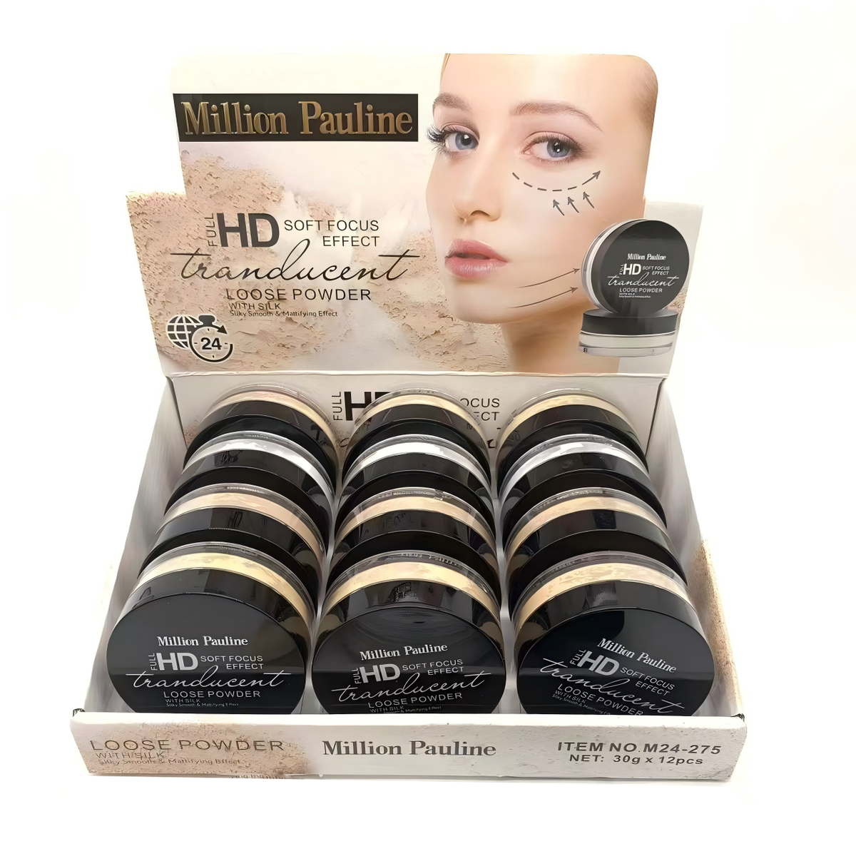 Polvo Suelto Fijador de Maquillaje | Acabado Mate y Natural | Venta al Mayoreo en México(Mayoreo)