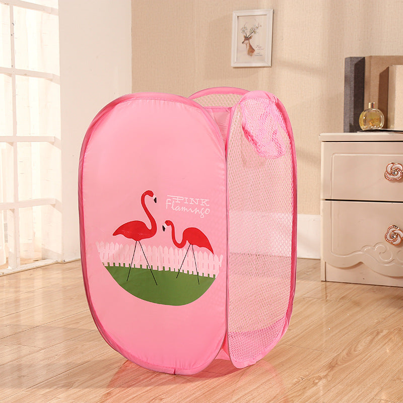 Cesto de lavandería para niños con forma de gato y conejo, ideal para el hogar