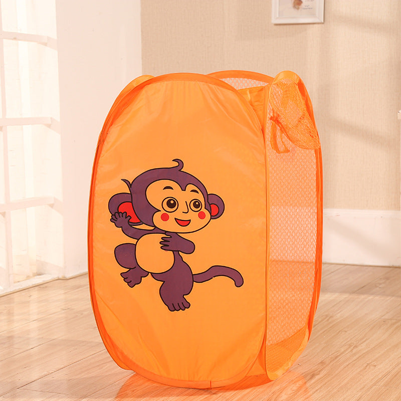 Cesto de lavandería para niños con forma de gato y conejo, ideal para el hogar