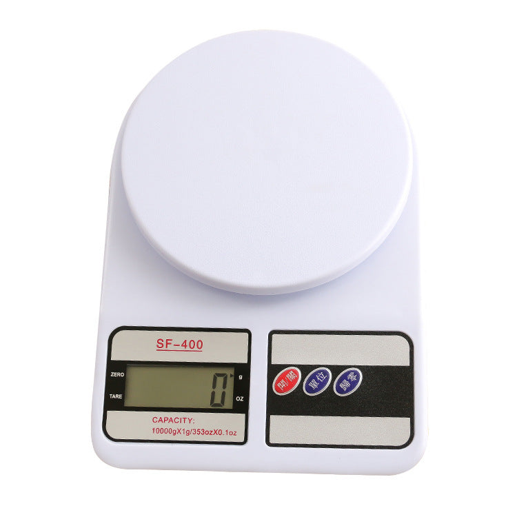 báscula electrónica blanca SF400 para cocina casera o profesional Holybook