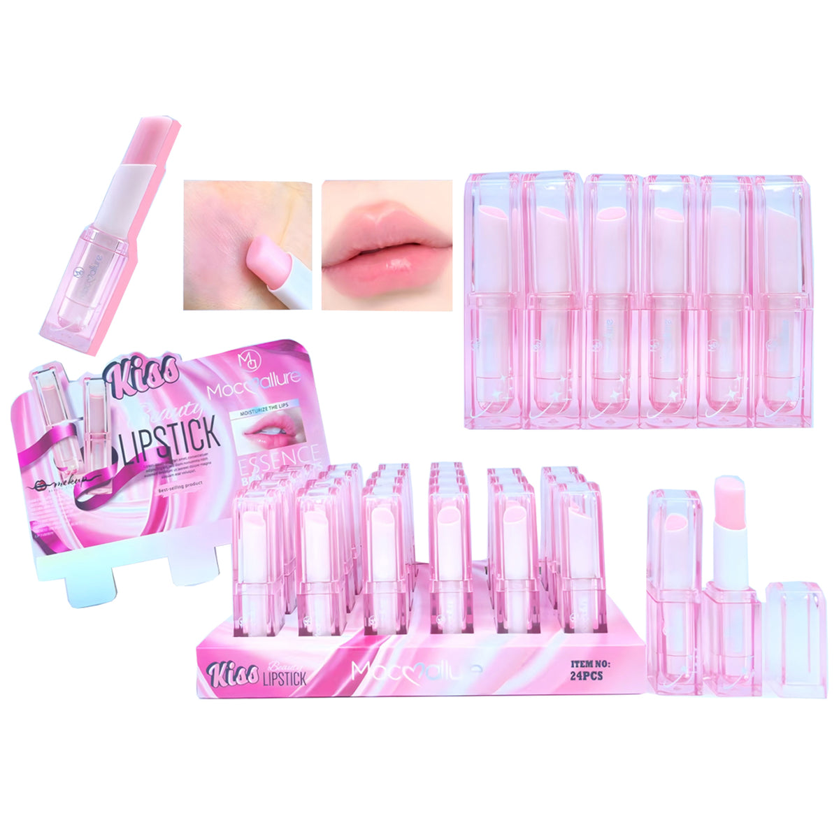 Labial Mágico Rosa – Barra Cambia de Color con Hidratación Profunda