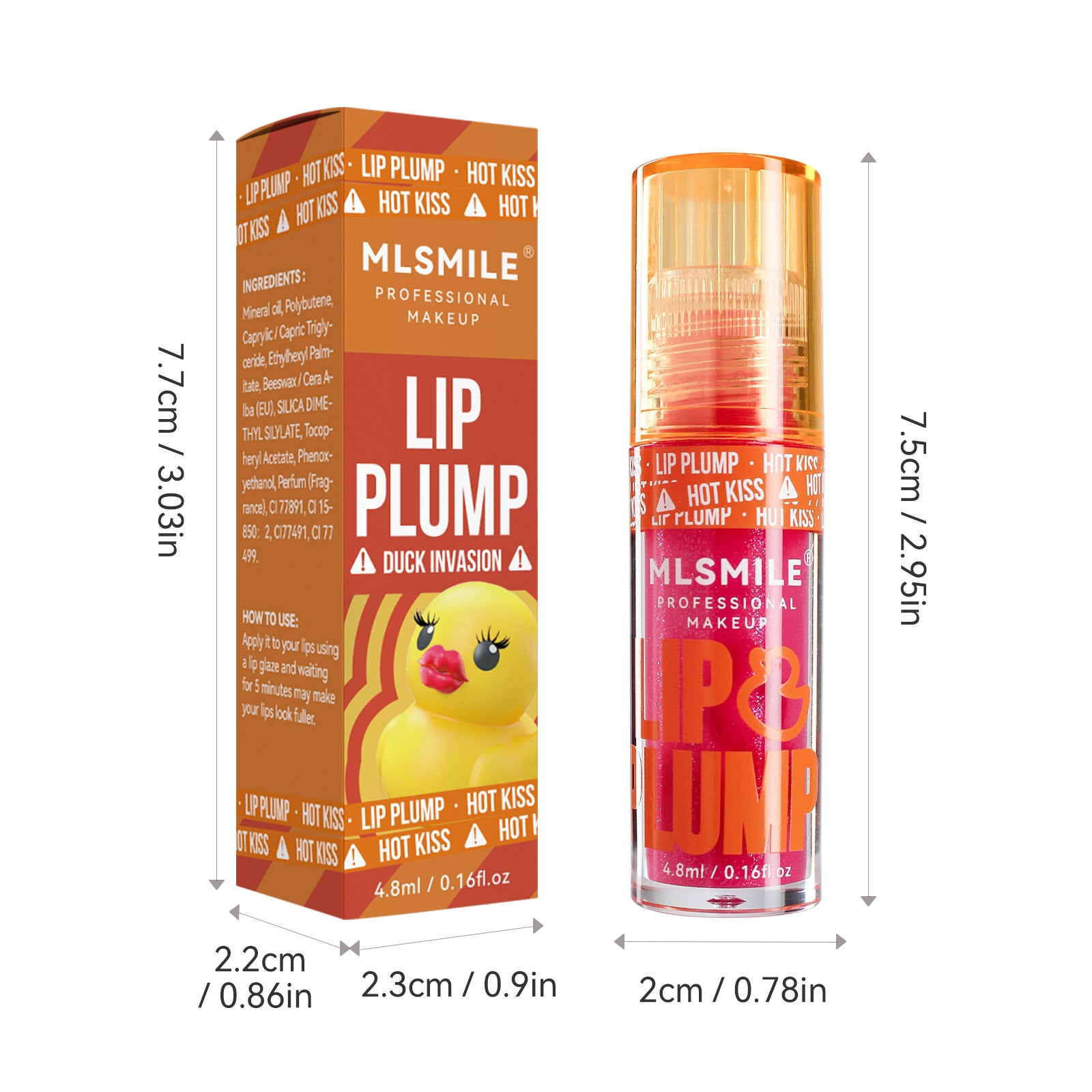 labial en aceite con aplicador tipo duckbill para aplicación precisa