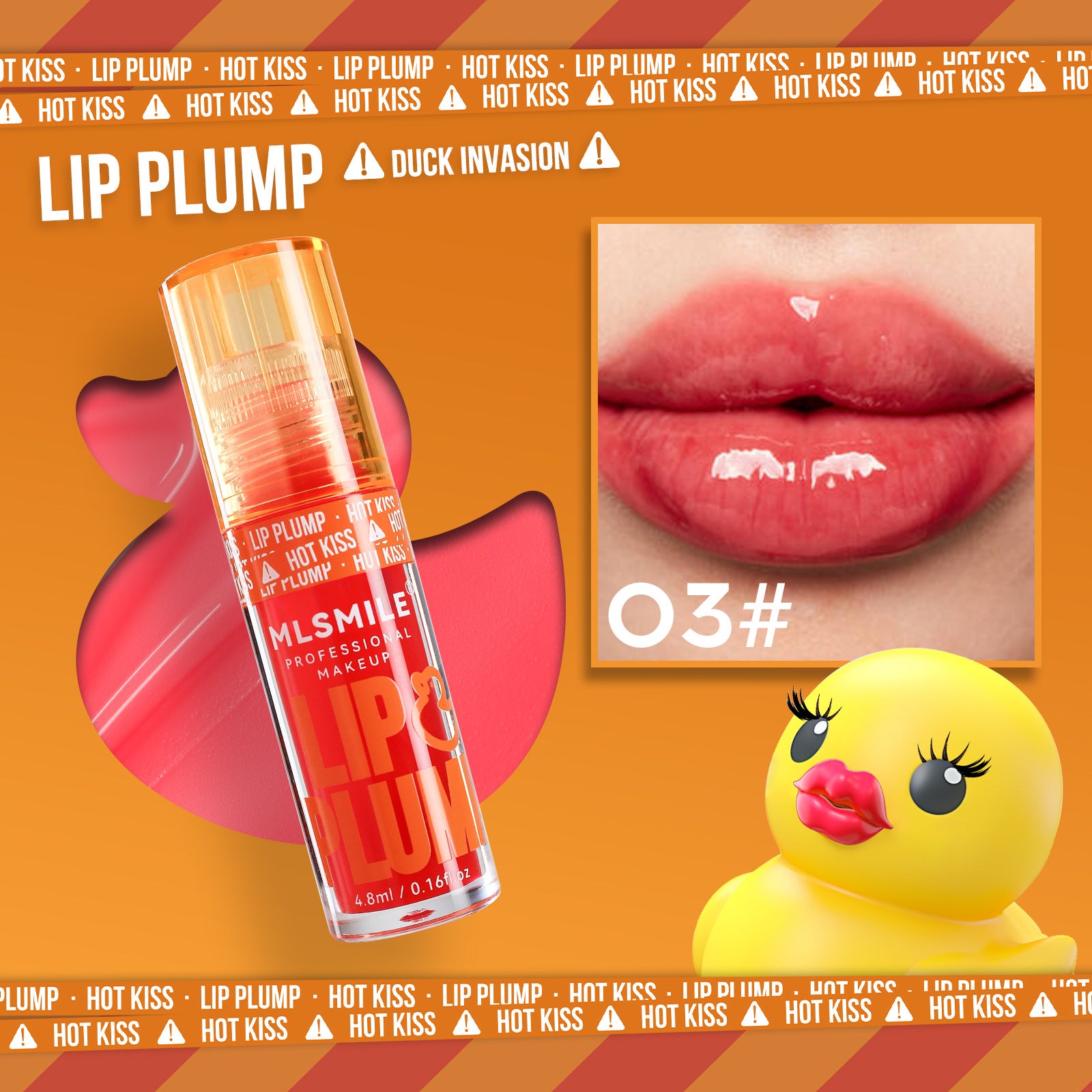 modelo usando labial aceite tono rojo cereza con brillo efecto espejo