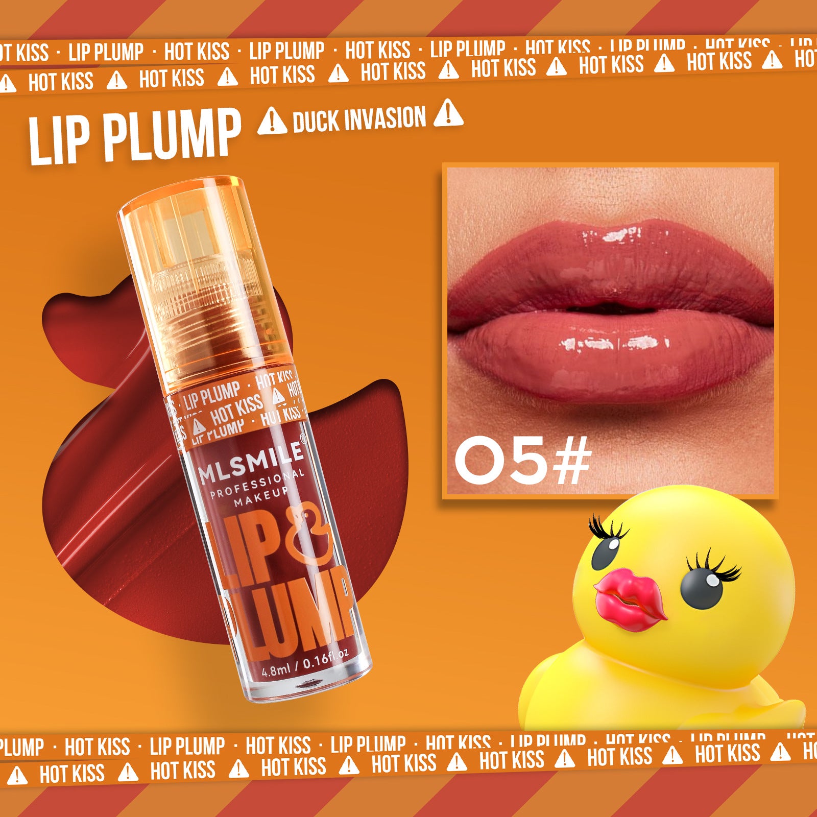 look natural con gloss transparente con glitter sobre labios desnudos