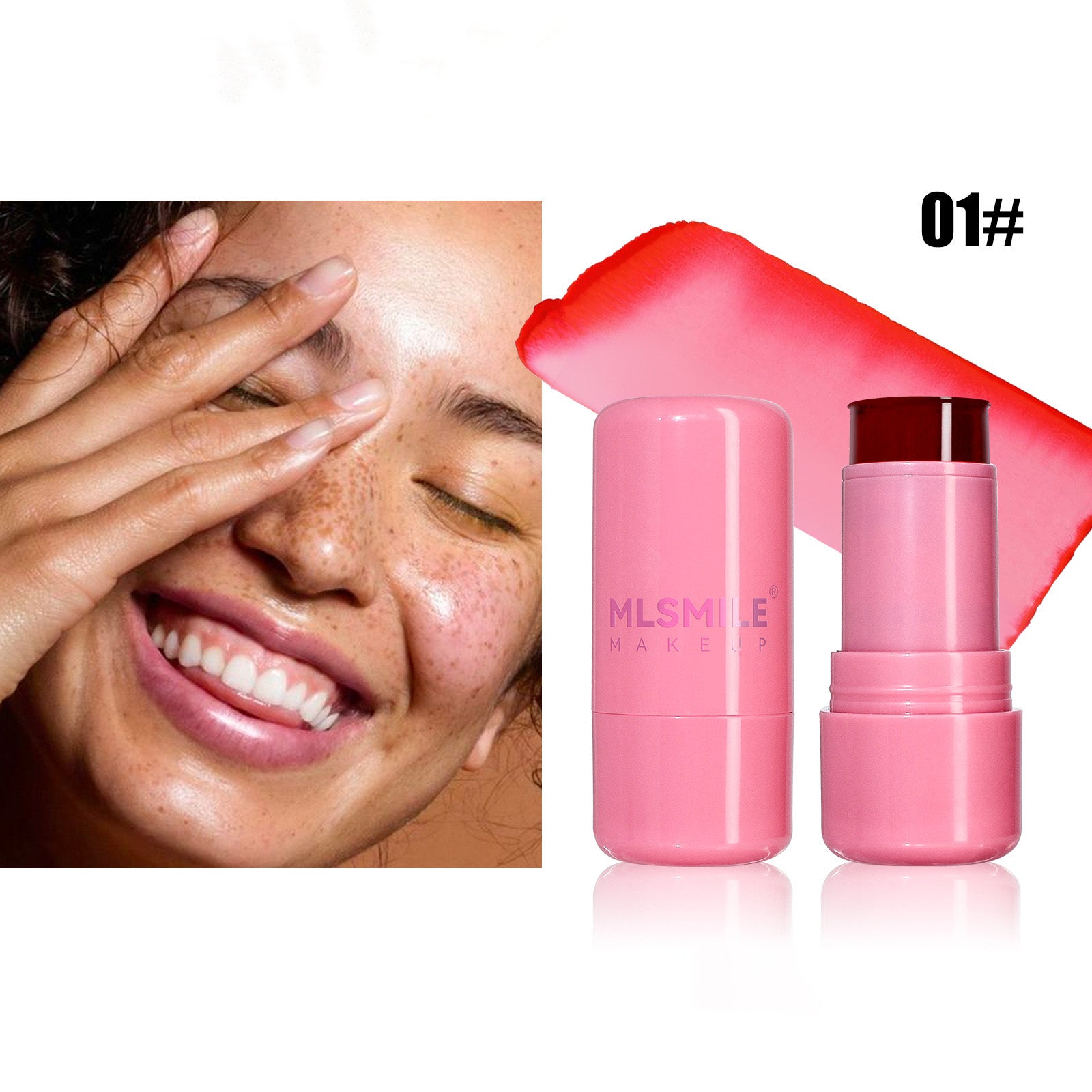 blush y labial jelly Holybook color durazno para maquillaje natural
