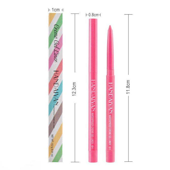 Lápiz Delineador en Gel– 20 colores intensos | Waterproof, larga duración(Mayoreo)