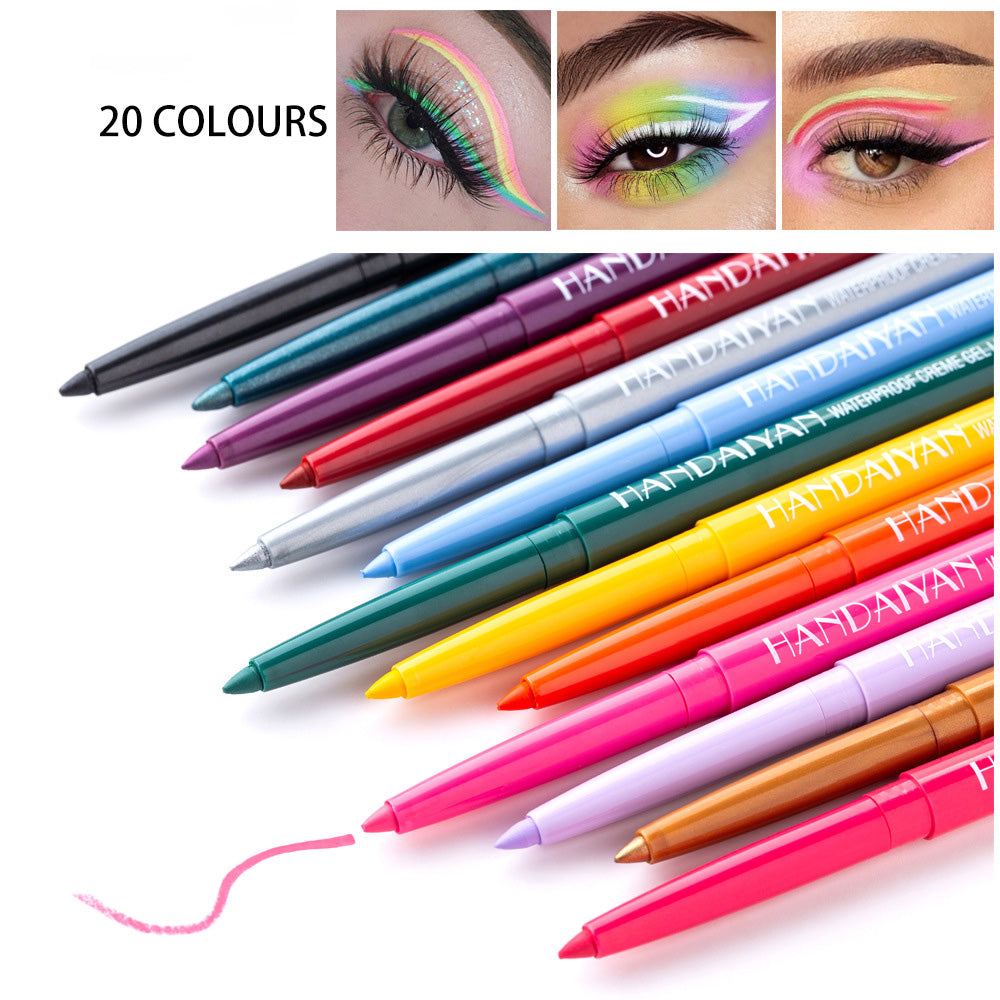 Lápiz Delineador en Gel– 20 colores intensos | Waterproof, larga duración(Mayoreo)