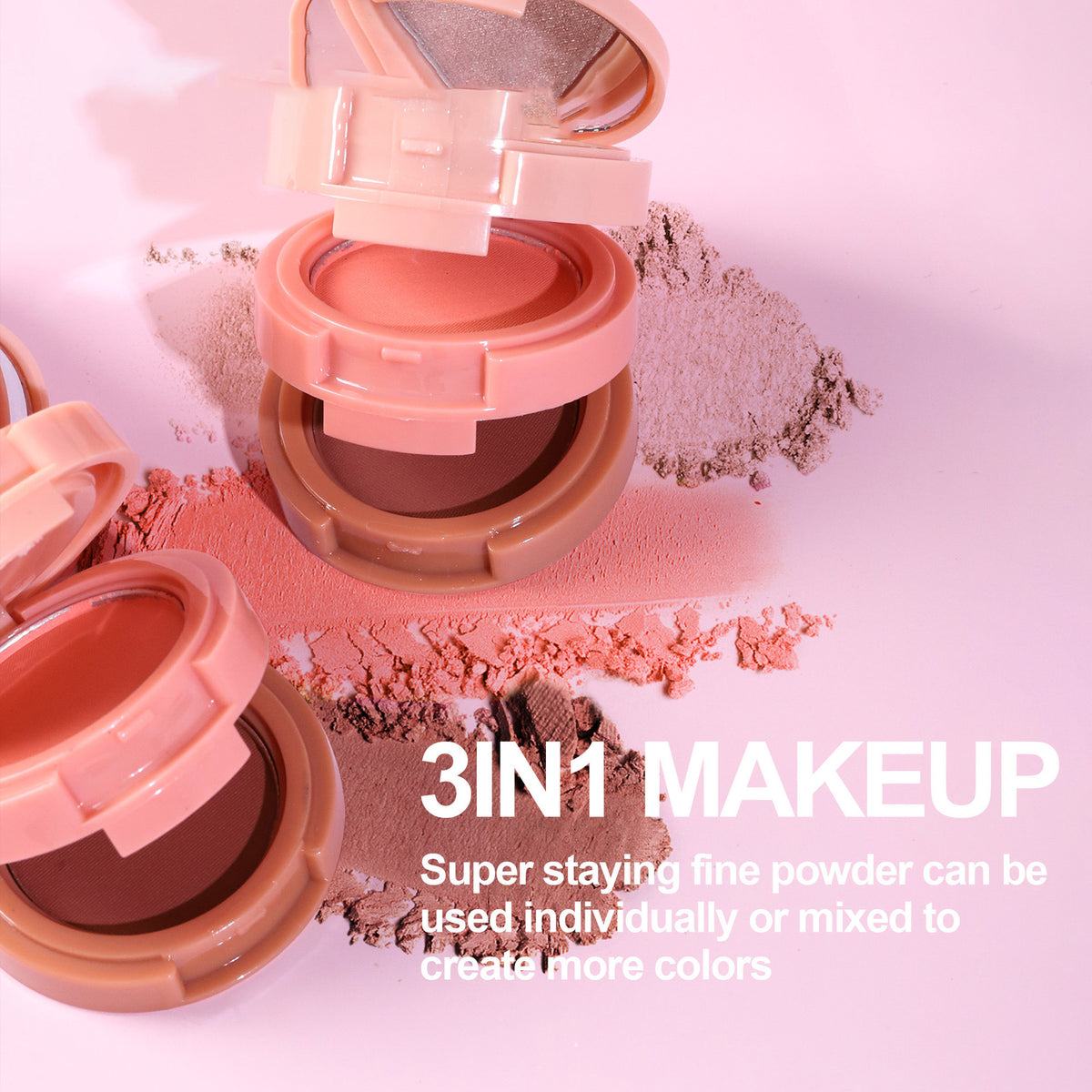 Paletas de Contorno 3 en 1 – Contorno, Iluminador y Rubor en un Solo Producto(Mayoreo)