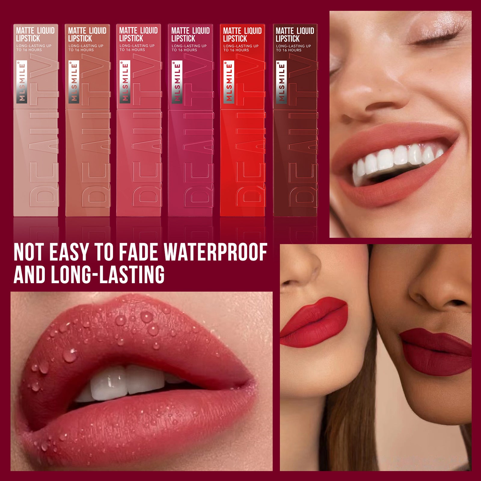 Labiales mate Holybook tonos aplicados – resultado natural y vibrante en labios