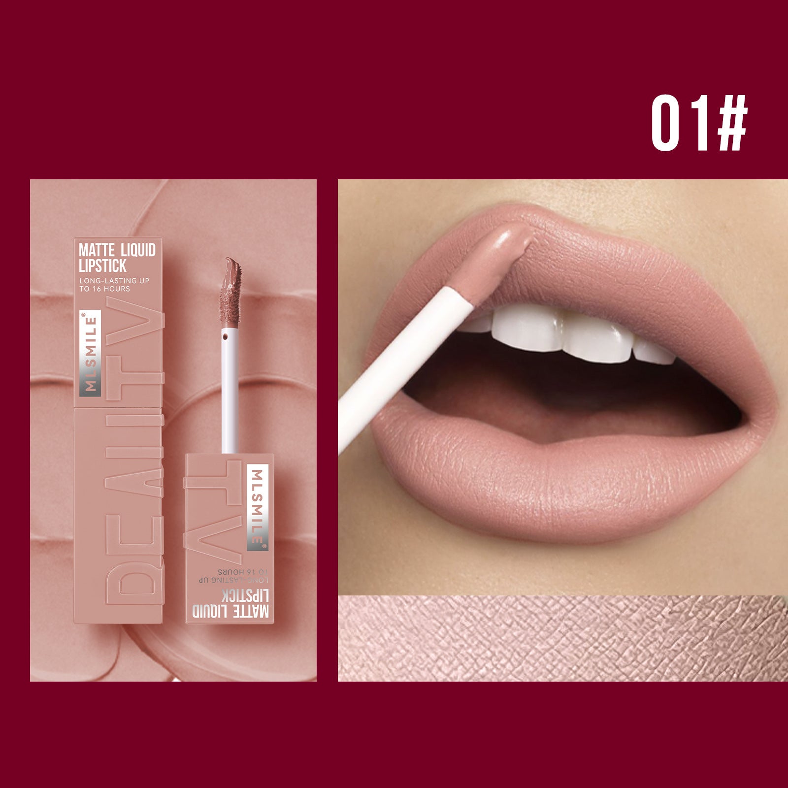 Labial Holybook tono nude natural – labial líquido mate de larga duración