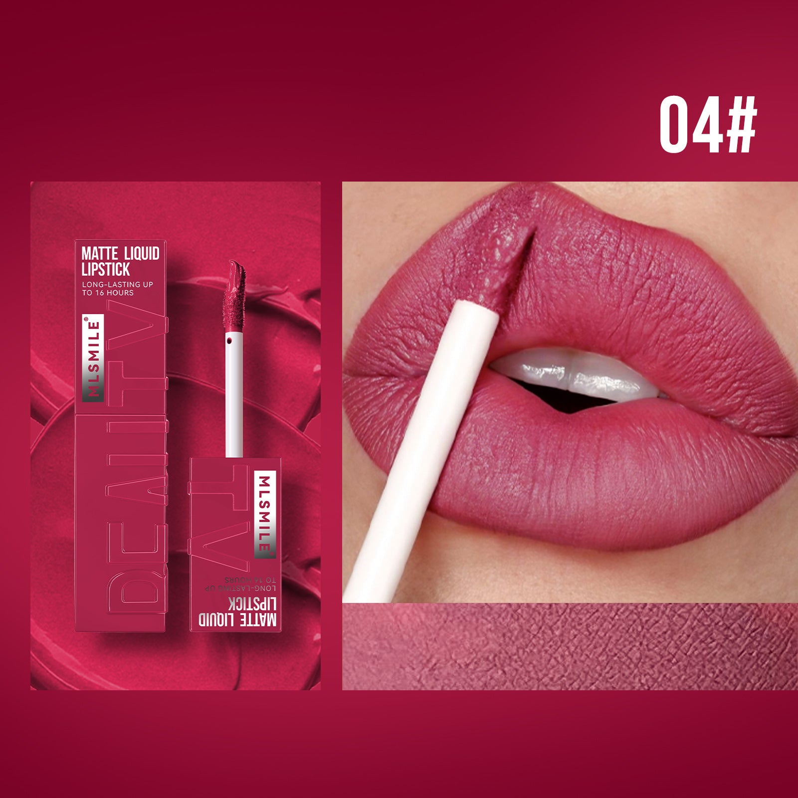 Labial Holybook tono rosa fucsia – color vibrante con acabado mate de larga duración