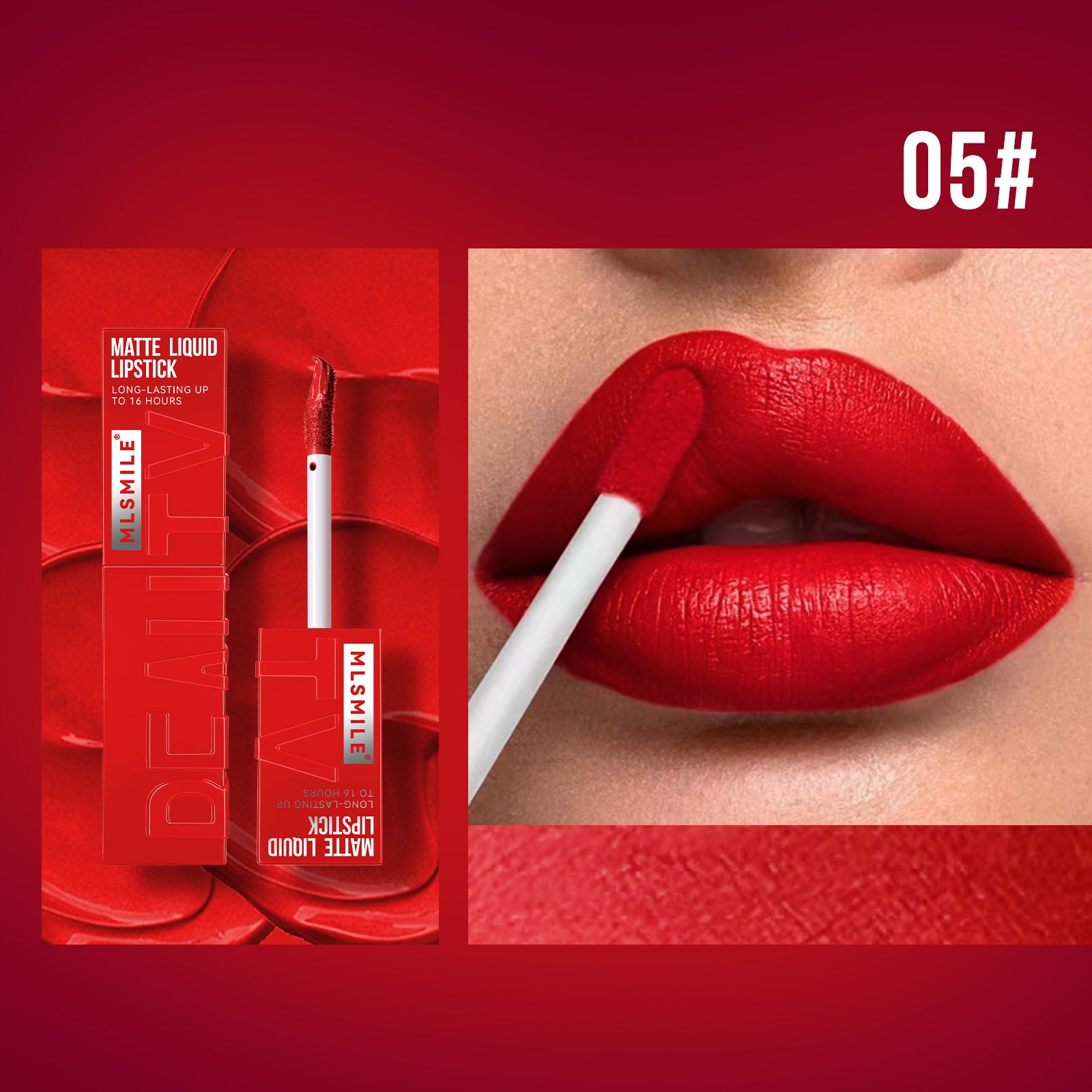 Labial Holybook tono rojo pasión – labial líquido mate clásico y atrevido