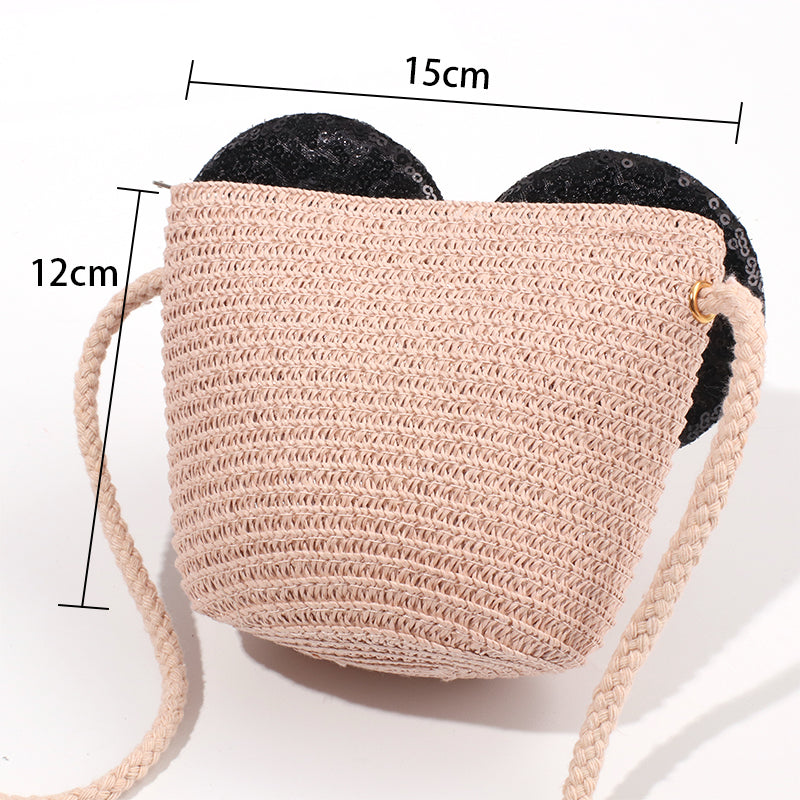 Sombrero De Paja Minnie + Bolso Peque?o (300 Piezas)(Personalización) - HOLY BOOK