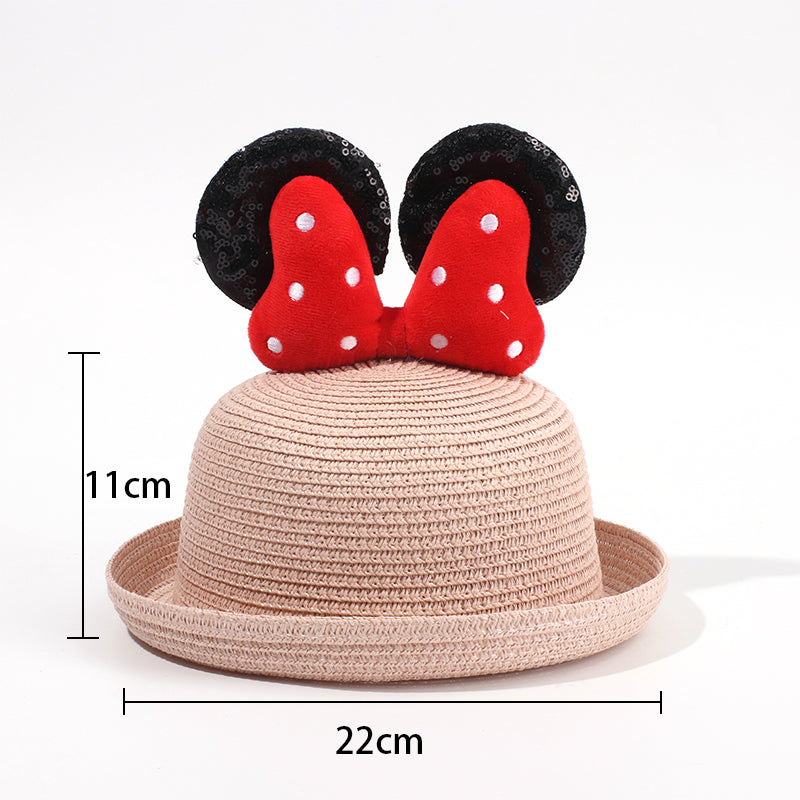 Sombrero De Paja Minnie + Bolso Peque?o (300 Piezas)(Personalización) - HOLY BOOK