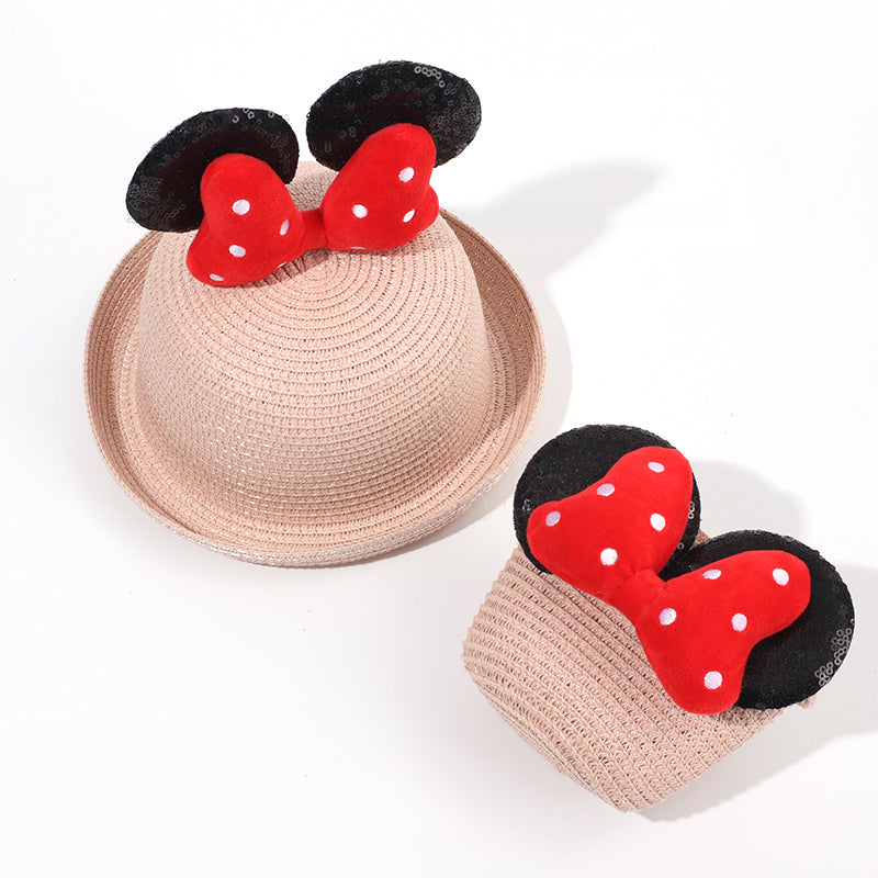 Sombrero De Paja Minnie + Bolso Peque?o (300 Piezas)(Personalización) - HOLY BOOK