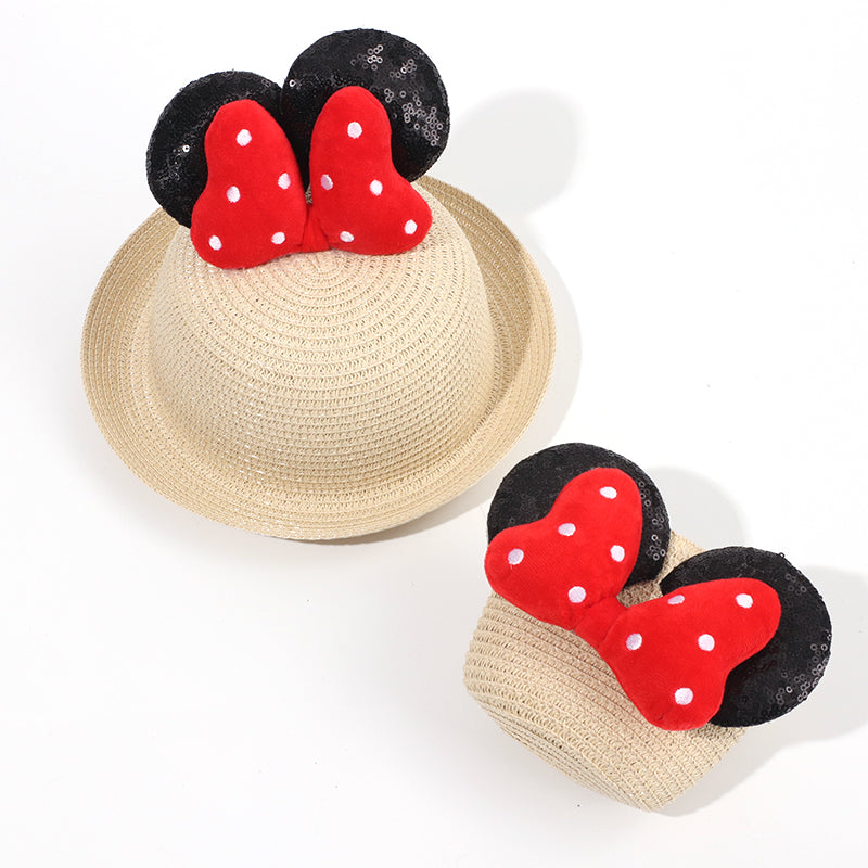 Sombrero De Paja Minnie + Bolso Peque?o (300 Piezas)(Personalización) - HOLY BOOK