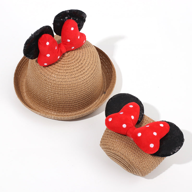 Sombrero De Paja Minnie + Bolso Peque?o (300 Piezas)(Personalización) - HOLY BOOK
