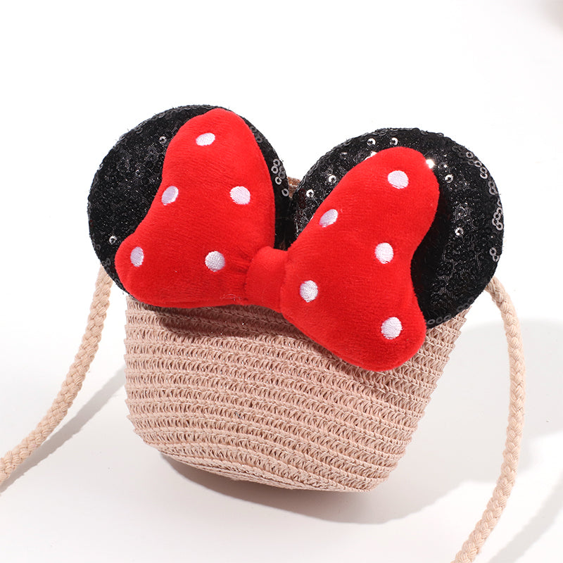 Sombrero De Paja Minnie + Bolso Peque?o (300 Piezas)(Personalización) - HOLY BOOK
