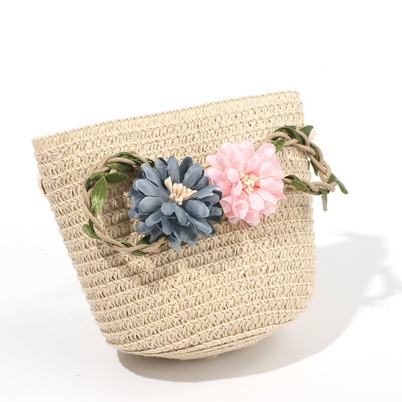 Sombrero De Paja Floral + Bolso Peque?o (300 Piezas)(Personalización) - HOLY BOOK