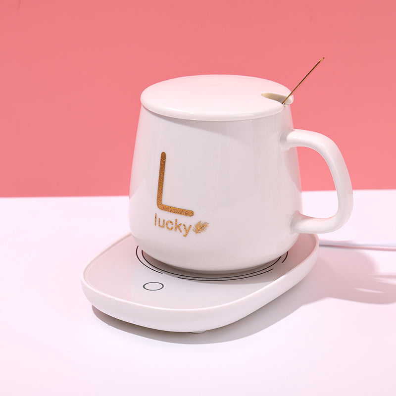 300ml Taza de café con calefacción inteligente con tapa y cuchara (30 Pieces)(Personalización) - HOLY BOOK