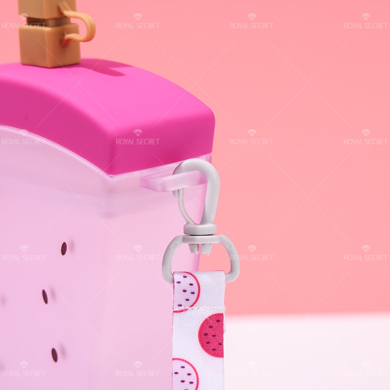 380ML Botella De Agua De Sandía Con Pajita Y Correa (Personalización) - HOLY BOOK